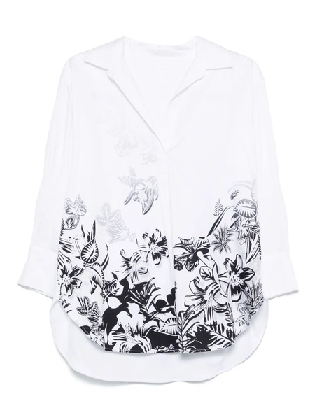  Marccain Floral-print Shirt - White 