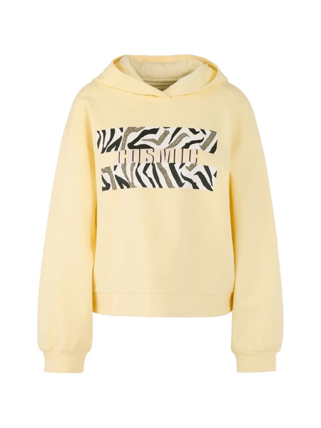  Marccain Hooded Graphic Sweatshirt - Yellow 