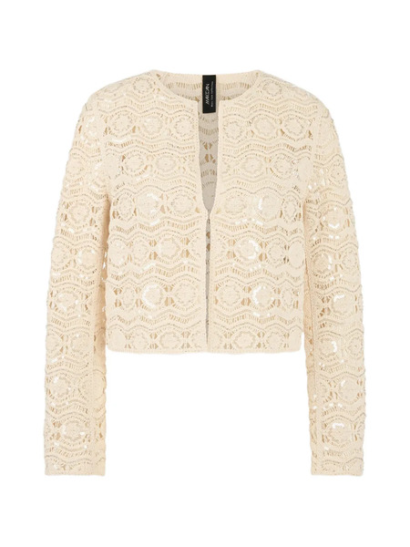  Marccain Openwork Sequin Jacket - Neutrals 