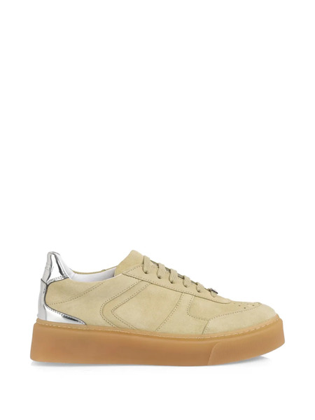  Marccain Perforated Panelled Sneakers - Neutrals 