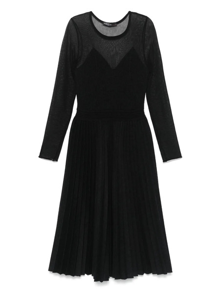  Marccain Pleated Midi Dress - Black 