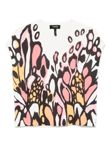  Marccain Printed Top - White 