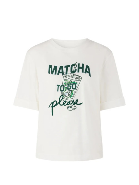 Marccain Rethink Together Graphic Print T-shirt - Neutrals 