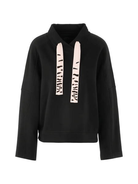  Marccain Straight-hem Sweatshirt - Black 