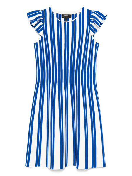  Marccain Striped Mini Dress - White 
