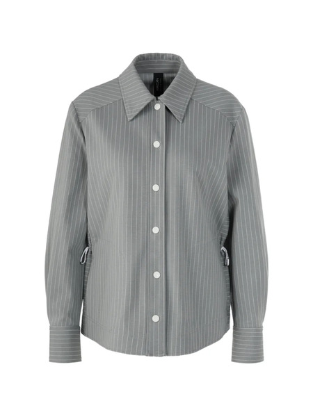  Marccain Striped Shirt Jacket - Grey 