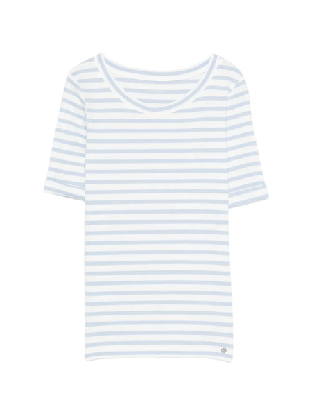  Marccain Striped T-shirt - White 