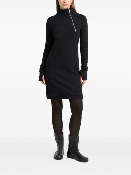  Marcella Alani Turtle-neck Zip-detail Mini Dress - Black 