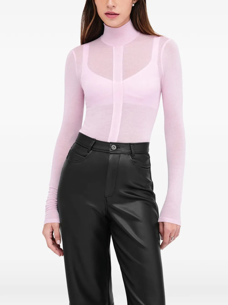  Marcella Amsterdam Panelled Turtlenek Top - Pink 