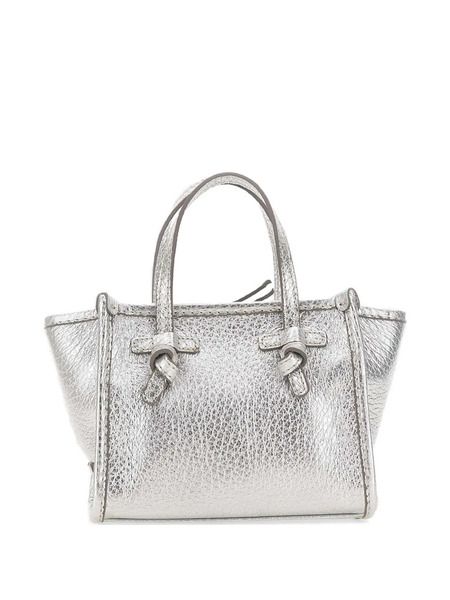  Marcella Club Leather Mini Bag - Silver 