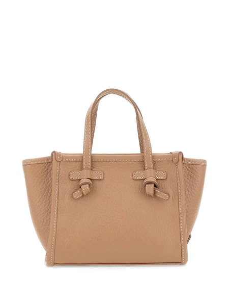 Marcella Club Mini Miss Marcella Grained-leather Tote Bag - Neutrals 