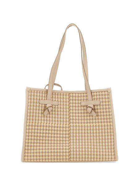  Marcella Club Miss Marcella Houndstooth Tote Bag - Neutrals 