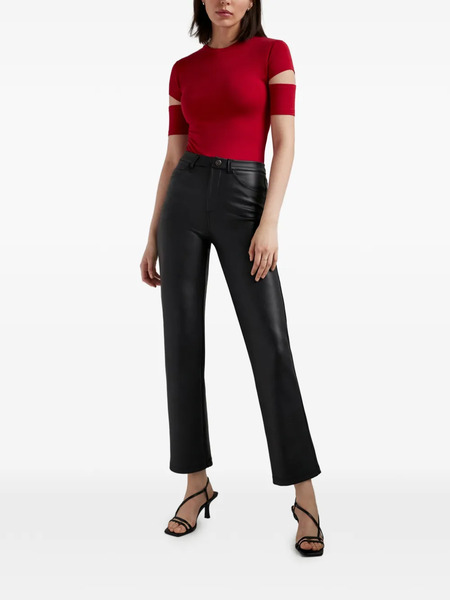  Marcella Esme Cut-out-detail T-shirt - Red 