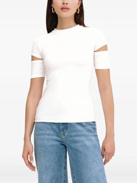  Marcella Esme Cutout-sleeves T-shirt - White 