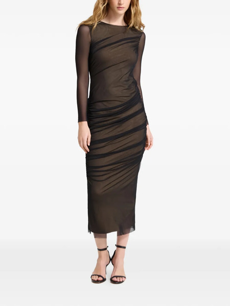  Marcella Gia Long-sleeve Maxi Dress - Black 
