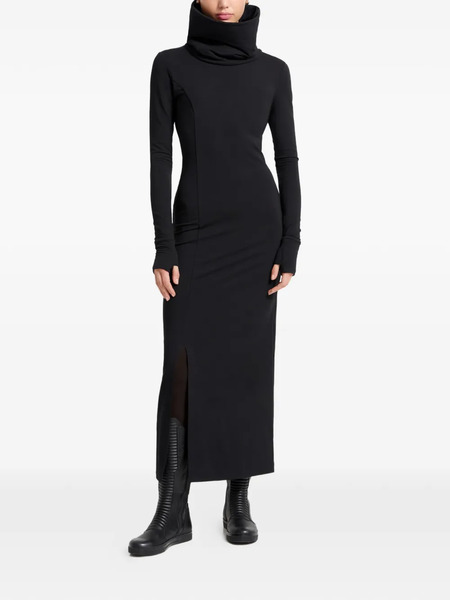  Marcella Lisa Thumbhole Roll-neck Maxi Dress - Black 