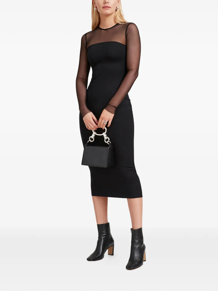 Marcella Maite Long-sleeved Midi Dress - Black 