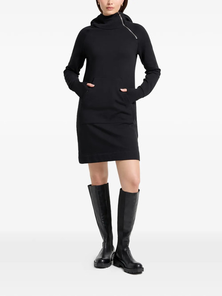  Marcella Tompkins Hooded Zip Mini Dress - Black 