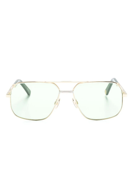  March La.b Double-bridge Pilot-frame Sunglasses - Gold 
