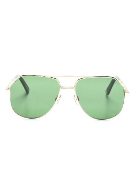  March La.b Double-bridge Pilot-frame Sunglasses - Gold 
