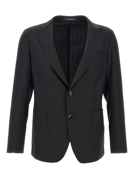  Marchesani Buttoned Wool-blend Blazer - Black 