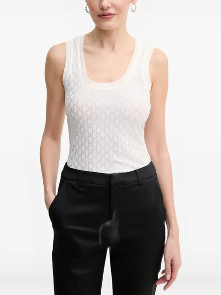  Marciano By Guess Aria Logo-pattern Top - White 
