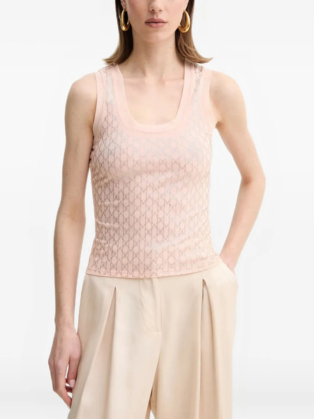  Marciano By Guess Aria Patterned Sleeveless Top - Pink 