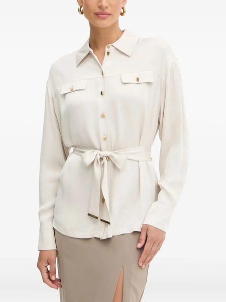  Marciano By Guess Belted-pocket Shirt - Neutrals 
