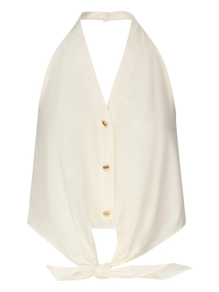  Marciano By Guess Button-front Tie-front Top - White 