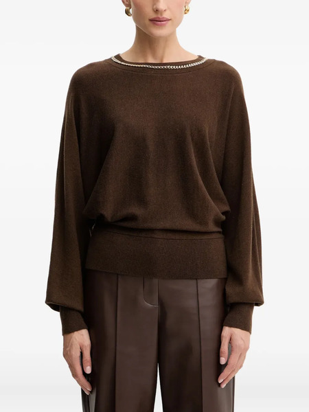  Marciano By Guess Chain-detail Sweater - Brown 
