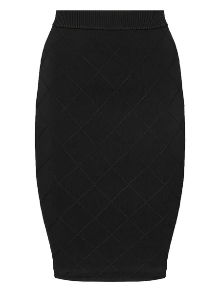  Marciano By Guess Diamond-pattern Skirt - Black 