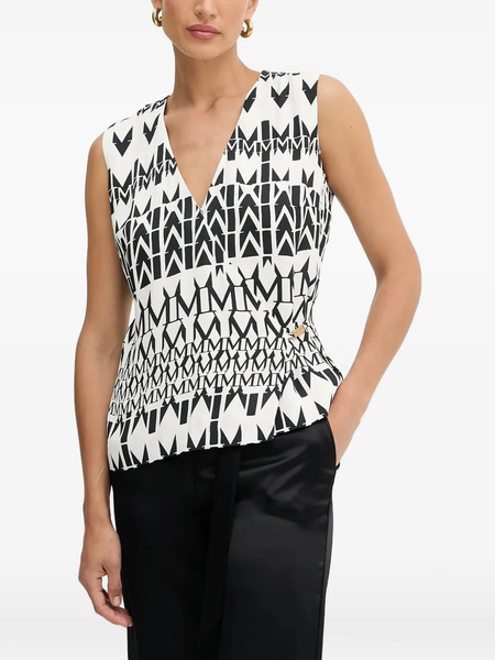  Marciano By Guess Geometric-print Top - White 