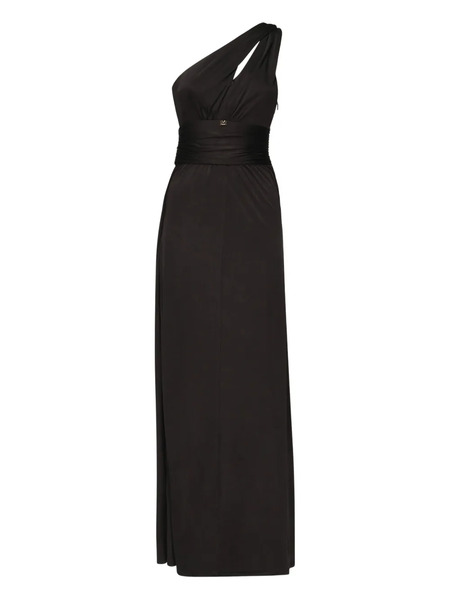  Marciano By Guess One-shoulder Draped Maxi Dress - Black 
