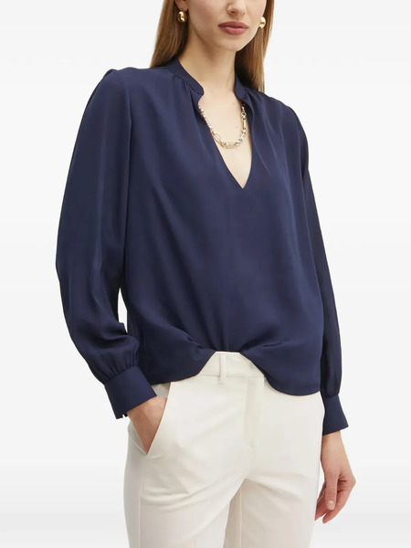 Marciano By Guess V-neck Long-sleeve Blouse - Blue 