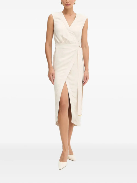  Marciano By Guess V-neck Midi Dress - Neutrals 