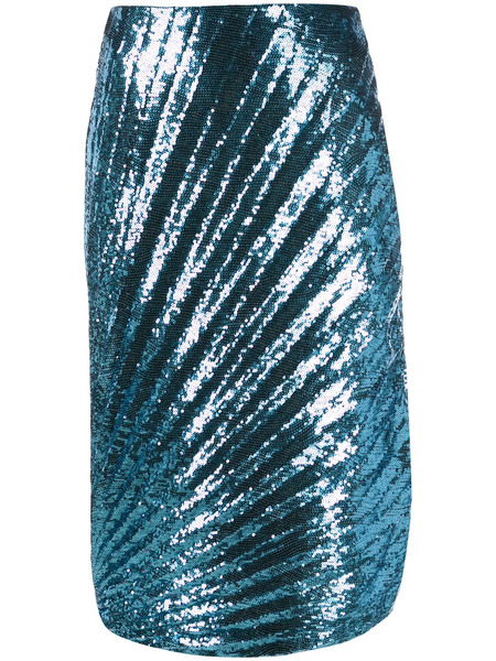 Marco De Vincenzo Sequin Skirt - Blue 