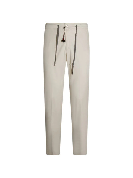  Marco Pescarolo Drawstring Beaded Trousers - Neutrals 