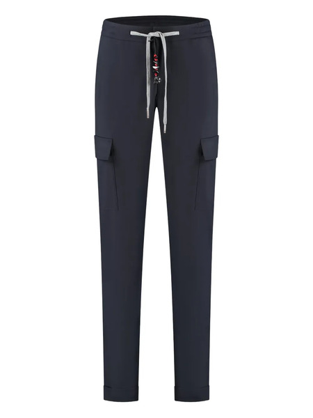  Marco Pescarolo Drawstring Cargo Trousers - Blue 