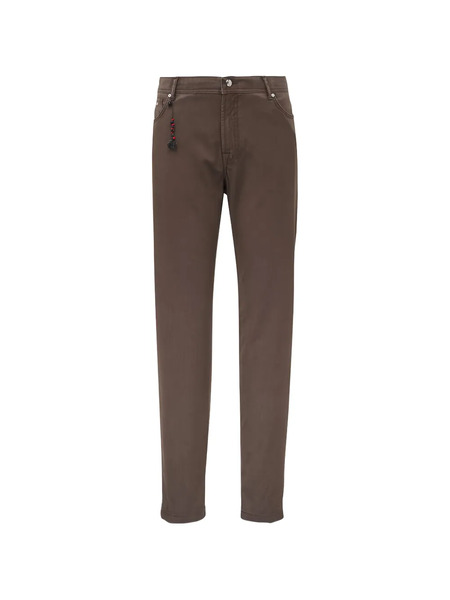  Marco Pescarolo Solid Trousers - Brown 