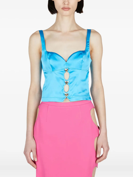  Marco Rambaldi Cut-out Detailing Top - Blue 