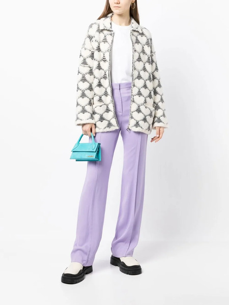  Marco Rambaldi Heart-print Knit Cardigan - White 