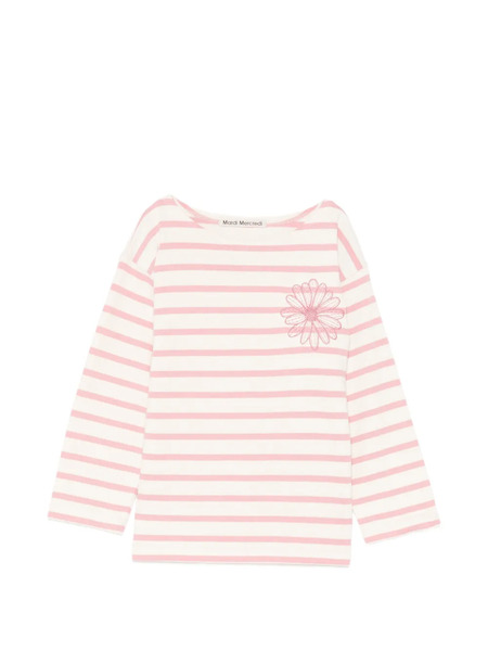  Mardi Mercredi Les Petites Striped T-shirt - Neutrals 
