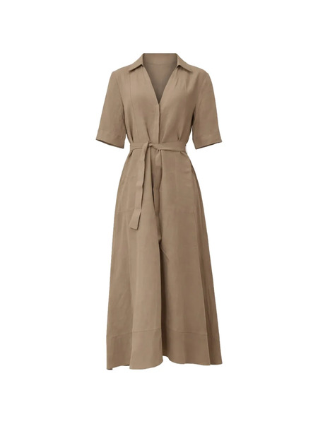  Marella Belted Dress - Neutrals 