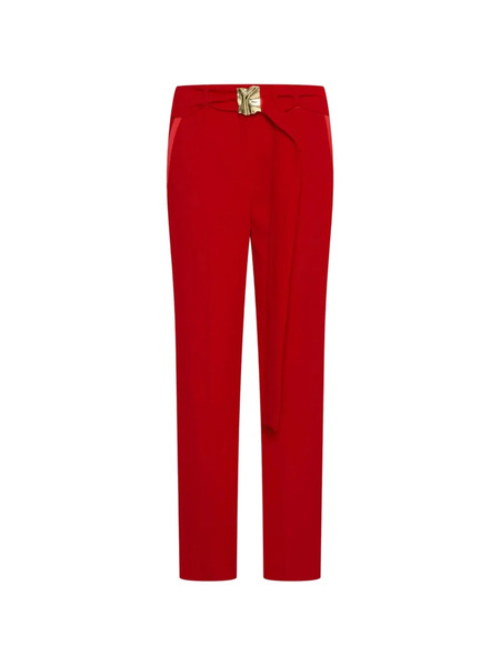  Marella Buckle-belted Trousers - Red 