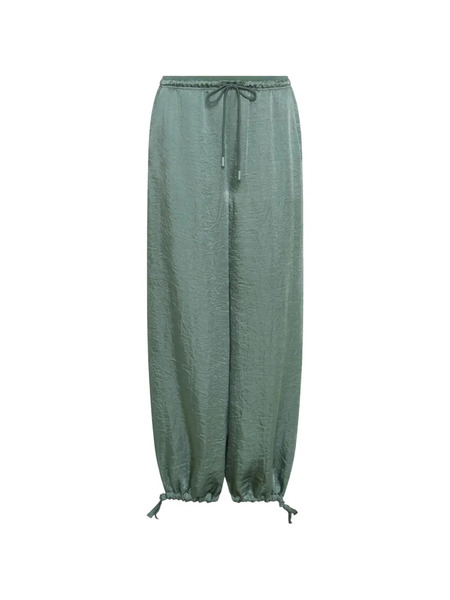  Marella Crinkle Twill Drawstring Trousers - Green 