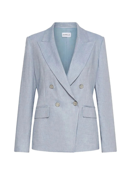  Marella Double-breasted Blazer - Blue 