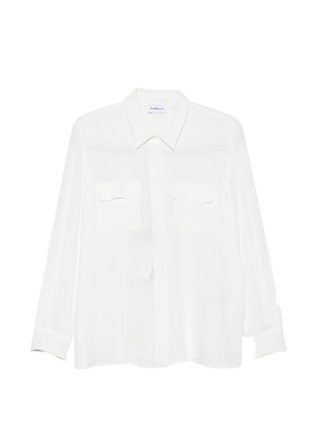  Marella Febe Pocket Collared Shirt - White 