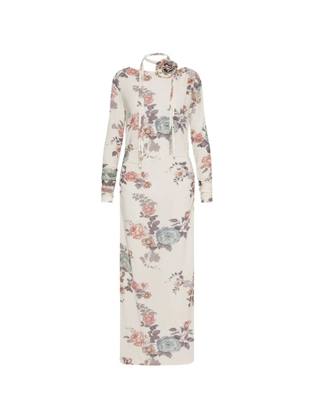  Marella Floral-print Maxi Dress Set (set Of Two) - Neutrals 