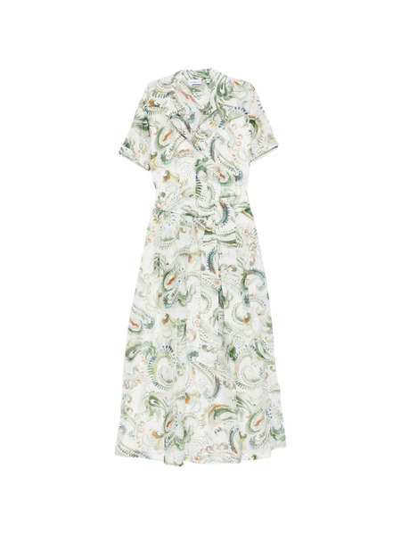  Marella Galli Short-sleeve Midi Dress - White 