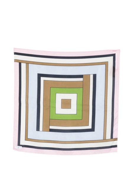  Marella Geometric-print Scarf - Pink 